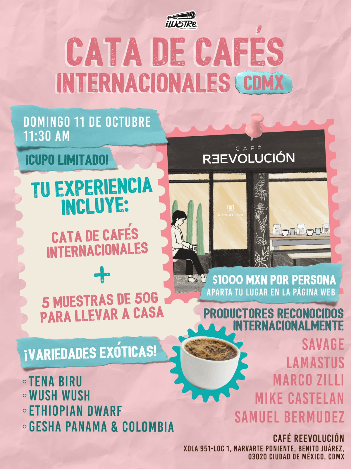 Cata de Cafés Internacionales CDMX